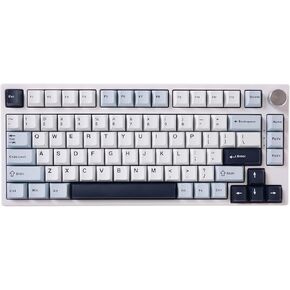 GK Gamakay SN75 75 ٪ Mechanical Keyboard Kit ، عبر مجموعة مفاتيح TRI-MOIN الساخنة القابلة للبرمجة ، مجموعة لوحة المفاتيح المخصصة اللاسلكية RGB ، لوحة صوتية صوتية PCB (أبيض حليبي) in Kuwait