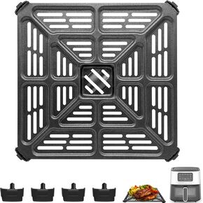 استبدال علبة فرن فرايير للهواء ل Cuisinart Air-200 6Qt Air Fryer Oven ، Felet Stains Stains Pan Air Fryer Respression Air Air Fryer Oven Oven in Kuwait
