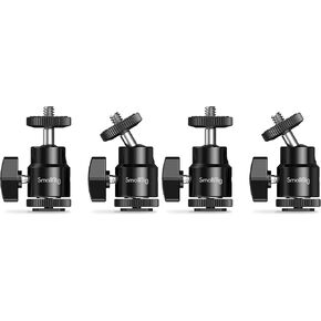 SmallRig 1/4" Camera Hot Shoe Mount, Ballhead Tripod with Additional 1/4" Screw, 2pcs Pack - 2059 in Kuwait