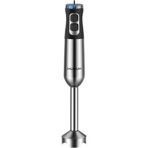 1000W Powerful Immersion Blender Handheld, 2025 New Update Hand Blender with 25-Speed and Heavy-Duty Copper Motor, 4 in 1 Hand Mixer with Chopper, Whisk, Beaker and Wand Silver in Saudi Arabia