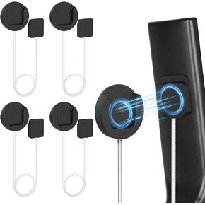 حامل مغناطيسي للتحكم عن بعد على الحائط، 4 عبوات من منظمات التحكم عن بعد للتخزين ذاتية اللصق وجهاز التحكم عن بعد للتلفزيون باللون الأبيض in Kuwait