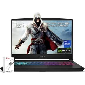 MSI KATANA 15 LAPTOP: Intel Core I7-13620H ، Geforce RTX 4060 ، 15.6 "FHD 144Hz ، 16GB DDR5 ، 1TB NVME SSD ، USB 3.2 Gen1 Type C W/DP ، Boost 5 ، Win 11 Pro: Black B13VK-264US in Kuwait