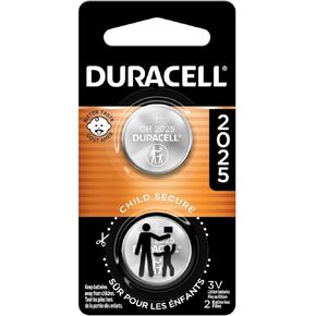 Duracell CR2025 3V Lithium Battery, Child Safety Features, 4 Count Pack, Lithium Coin Battery for Key Fob, Car Remote, Glucose Monitor, CR Lithium 3 Volt Cell in Kuwait
