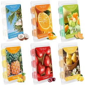 Wax Melt Molds, 6 Cavity Wax Melt Containers, 100 Pack Empty Clear Plastic Wax Melt Clamshells for Tarts Wax Melts in Kuwait