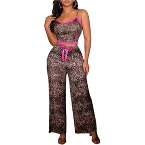 Women's 2 Piece Pajama Set Stripe Short Sleeve Crewneck Crop Lounge Shorts Set Soft Sleepwear in Kuwait