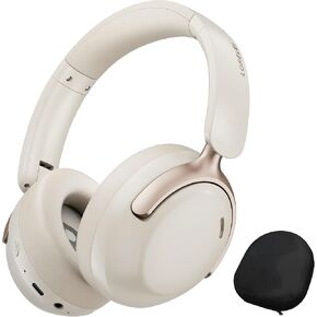 Lorelei QC30 Hybrid Active Novening Headphones ، وقت تشغيل 60 ساعة ، الميكروفون المدمج ، اللاسلكي على سماعات الأذن مع العلبة ، Bluetooth 5.4 ، راحة باس عميقة تتناسب in Kuwait