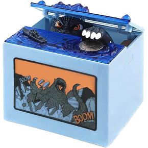 Cool Musical Dinosaur Bank Automatic Stealing Coin Monster Electronic Money Bank Piggy Bank Boys Birthday Toy Gifts in Saudi Arabia