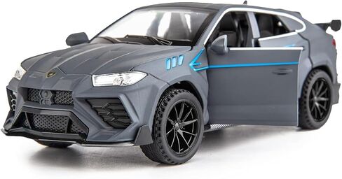 Compatible for 1/32 Lambo Urus Model Car Diecast Collectible Pull Back Toy Car with Light and Sound Toy Vehicle for 3+ Year Old Kids Boys Gift Gray in Kuwait