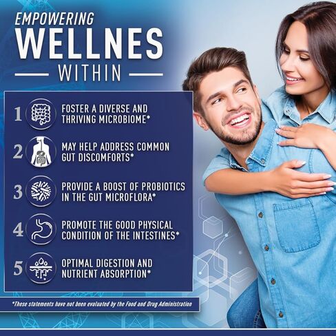 بروبيوتيك ممتاز مثالي تمامًا 60 مليار وحدة تشكيل مستعمرة مع البريبايوتك العضوي والإنزيمات الهاضمة in Kuwait