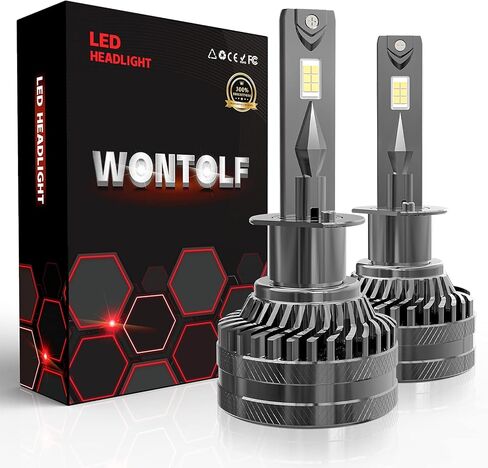 مصابيح H4/9003، لمبة إضاءة ضباب ساطعة 120 وات 20000LM مطورة، 6500 كلفن أبيض بارد IP68 مقاوم للماء، تركيب سريع in Kuwait