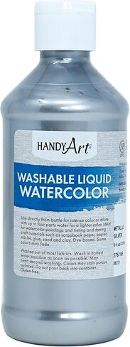 Handy Art Washable Liquid Watercolor 8 ounce, Metallic Silver in Kuwait
