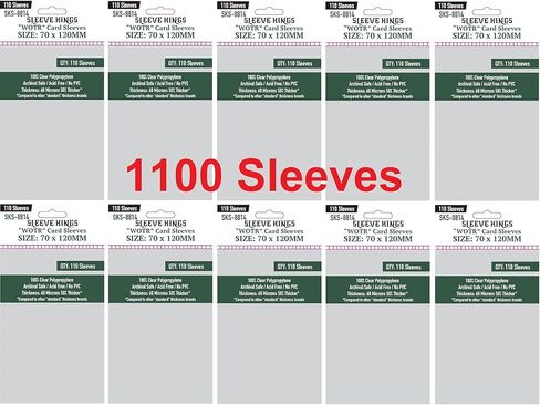 الأكمام Kings Standard USA Chimera Card Sleeves 57.5 X 89 مم (10x110 حزمة، 1100 الأكمام) in Kuwait