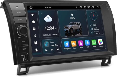 Swtnvin Car Radio Toyota Tundra 2007-2013 ، Sequoia 2008-2018،10.1 in Kuwait