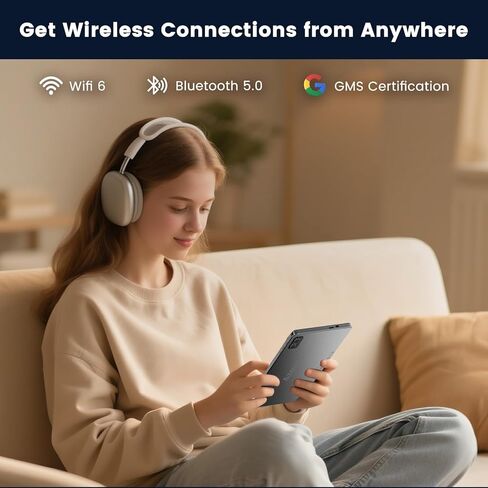 Android 15 Tablet ، شاشة بحجم 11 بوصة 2K ، أقراص كهربائية مع ذاكرة وصول عشوائي 18 جيجابايت-6 جيجابايت LPDDR +12 جيجا بايت و 128 جيجابايت من ذاكرة الوصول العشوائي 1 تيرابايت ، 8000 مللي أمبير ، T606 Octa-Core ، WiFi مزدوج النطاق ، BT5.0 ، دعم GMS GPS على ن in Kuwait