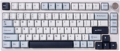 GK Gamakay SN75 75 ٪ Mechanical Keyboard Kit ، عبر مجموعة مفاتيح TRI-MOIN الساخنة القابلة للبرمجة ، مجموعة لوحة المفاتيح المخصصة اللاسلكية RGB ، لوحة صوتية صوتية PCB (أبيض حليبي) in Kuwait