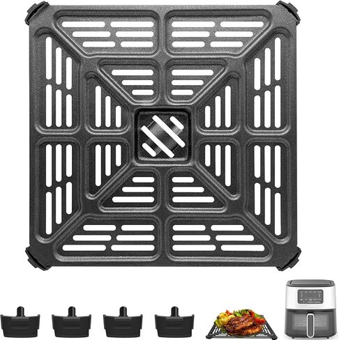 استبدال علبة فرن فرايير للهواء ل Cuisinart Air-200 6Qt Air Fryer Oven ، Felet Stains Stains Pan Air Fryer Respression Air Air Fryer Oven Oven in Kuwait