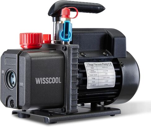 Vacuum Pump for HVAC, 1 Stage Air Conditioning Vacuum Pump for R12 R22 R134a R410a System, 1/4HP 25 Microns, With Oil (3.5 CFM) in Kuwait