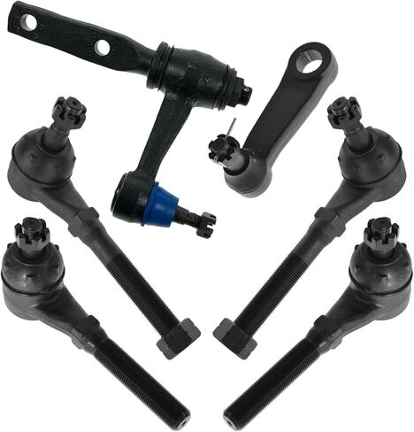 TRQ Front Steering Kit Idler Arm & Bracket Assembly Pitman Arm Tie Rod Compatible with 2011-2019 Chevrolet Silverado 2500 HD Silverado 3500 HD GMC Sierra 2500 HD Sierra 3500 HD in Saudi Arabia