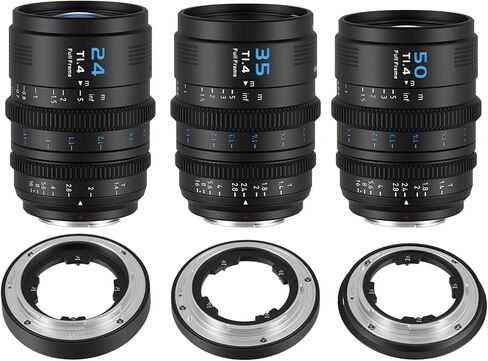 Sirui VP-1 Vision Prime T1.4 Full-Frame Cine 3 Lens Kit (Black) in Kuwait