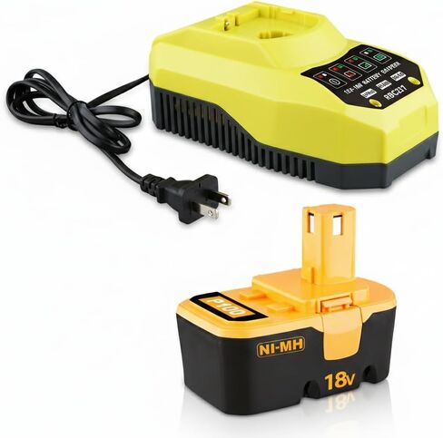VANTTECH Replacement for Ryobi Battery P100 P101 ABP1801 ABP1803 BPP1820 130224028 130224007 18V 4.8Ah Ni-Mh Battery Compatible with Ryobi 18V Cordless Power Tools in Kuwait