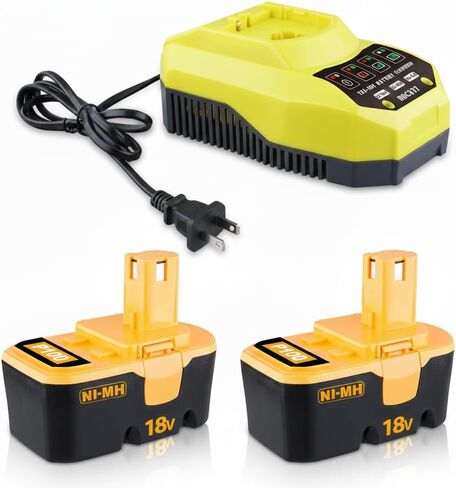 VANTTECH Replacement for Ryobi Battery P100 P101 ABP1801 ABP1803 BPP1820 130224028 130224007 18V 4.8Ah Ni-Mh Battery Compatible with Ryobi 18V Cordless Power Tools in Kuwait