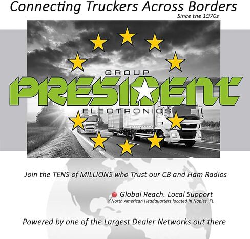 President Electronics Randy II FCC - First FCC Approved AM/FM Handheld CB Radio, Weather Radio, Portable CB Radio, Bundle with 2.15 dBi Gain Tactical Antenna and Keychain in Saudi Arabia