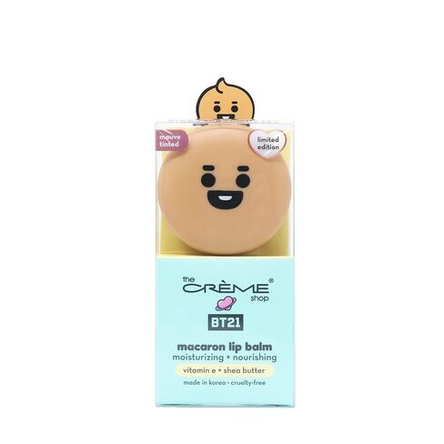 متجر كريم | BT21 Baby - Cooky Macaron Lip Balm - White Peach (Pink Tinted) in Kuwait