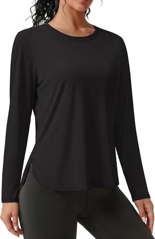 TACVASEN Women's Sun Shirt UPF 80+ Long Sleeve UV Protection Workout Shirt Lightweight Quick Dry Athletic Hiking Top in Saudi Arabia