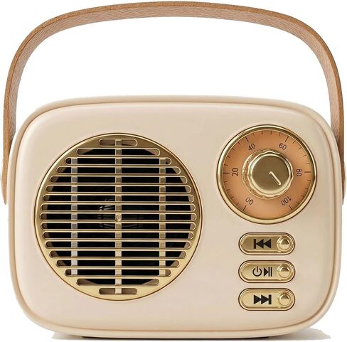 Retro Bluetooth Speaker, Vintage Decor, Gifts for Women Men Teen Girls,Portable Wireless Bluetooth Speaker, Cute Aesthetic Style for Office Kitchen Desk Bedroom Outdoor Support USB/TF Card/AUX (Blue) in Saudi Arabia