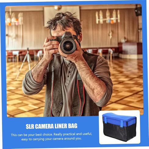1PC مقاوم للصدمات DSLR كيس تخزين كاميرا مضغوطة وحقيبة واقية خفيفة الوزن لإكسسوارات التصوير الفوتوغرافي كاميرا دائمة حمل للسفر والرحلات النهارية in Kuwait