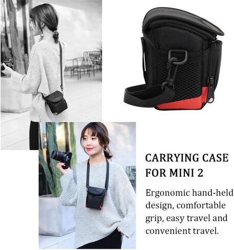 NUOBESTY Portable Camera Storage Pouch Digital Camera Holder with Comfortable Strap Cross Body Shoulder Bag for Travel in Kuwait