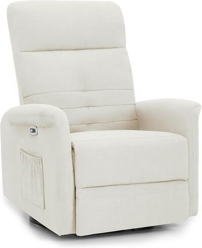 كرسي MCOMBO Power دوار غربان كرسي ، كراسي كرسي الروك الكهربائية مع موانئ شحن USB لغرفة المعيشة والحضانة ، النسيج 7763 (رمادي فاتح) in Kuwait