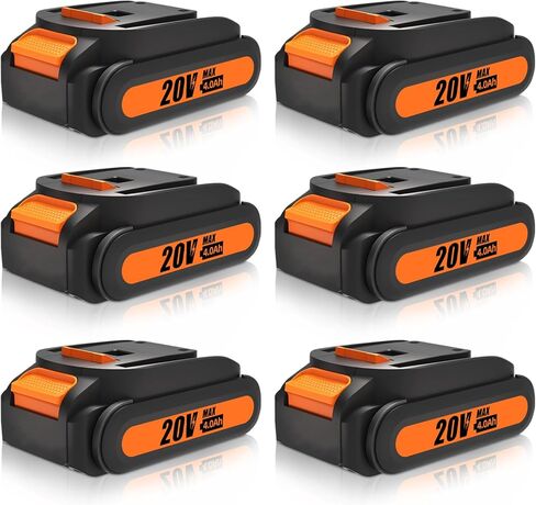 4packs 20v 4.0ah WA3520 استبدال البطارية لبطارية Worx Lithium WA3525 WG151S WG155S WG251S WG255S WG540S WG545S WG890 WG891 CINFICAL in Saudi Arabia