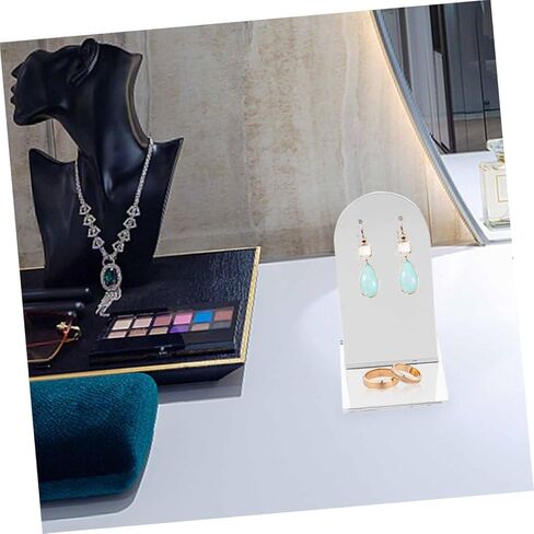 لوحة انعكاس مجوهرات عرض مصنوعة من ثقوب الأكريليك للأقراط مثالية لاستوديو الصور والمنزل in Kuwait