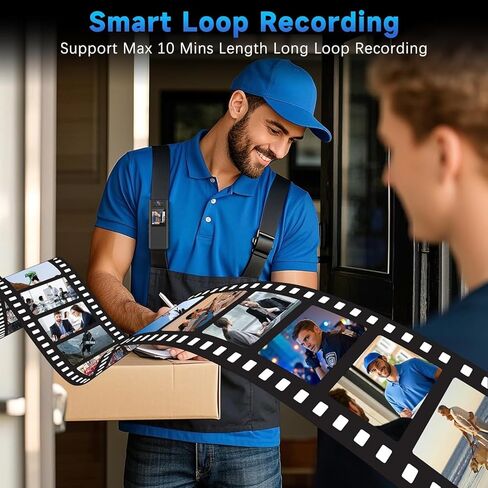 كاميرا الجسم مع تسجيل الصوت والفيديو - كاميرا الجسم 128 جيجابايت مع عدسة دوارة 180 درجة ، و 1080 بكسل كاميرا الفيديو البالية مع بطارية 9 ساعات ، والرؤية الليلية ، وتسجيل حلقة لإنفاذ قانون المدنيين الشخصي in Kuwait