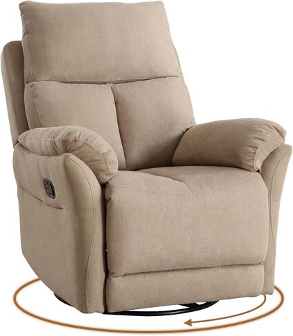 Anj دوار روكر كرسي كرسي حضانة دليل طائرة شراعية كراسي هزاز للبالغين ، كرسيات صغيرة للمساحة الصغيرة ، 360 درجة كراسي الصبي الكسول دوار لزول in Kuwait