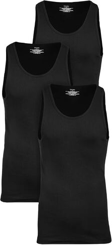 Calvin Klein Men's Classic Ribbed Tank 3-Pack (White(NM9070X-100)/White/White, Large) in Kuwait