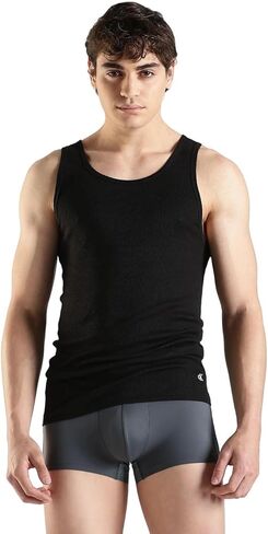 Calvin Klein Men's Classic Ribbed Tank 3-Pack (White(NM9070X-100)/White/White, Large) in Kuwait