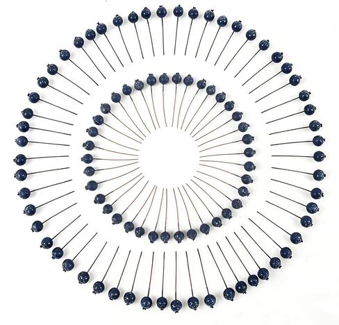 Fake Blueberry Artificial Fruits Plastic Foam Christmas Fake Silk Flowers Home Decorative Party Wedding (Blue) - 20 PCS in Kuwait