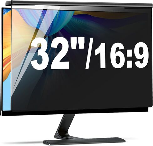 معلقة مرشح شاشة خصوصية الكمبيوتر 32 بوصة ، غطاء خصوصية شاشة الكمبيوتر المعلقة ، متوافق مع ، 32 بوصة 16: 9 شاشات عريضة ، حماية العيون من الوهج والضوء الأزرق in Kuwait