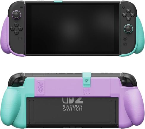 by Skull & Co. NeoGrip: an Ergonomic Grip Hard Shell with Replaceable Grips [to fit All Hands Sizes] for Nintendo Switch 2 - Black in Kuwait