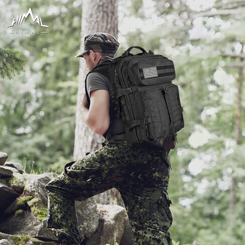 حقيبة الظهر التكتيكية العسكرية في الهواء الطلق - حزمة هجوم كبيرة من الجيش لمدة 3 أيام ، وحمامات حقيبة حقيبة ، 40 لتر in Kuwait