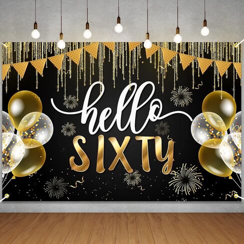 Mnixy Happy 50th Birthday Backdrop Banner Step and Repeat 50 Years Old Background Decorations for Women Men Her Him Photography Party Supplies Glitter Black Gold (1) in Kuwait