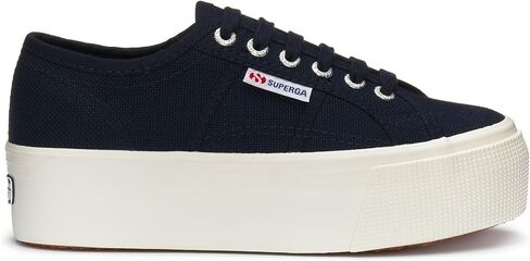 حذاء رياضي نسائي من Superga 2790 من القماش باللون الكحلي 7.5 متوسط ​​(B,M) in Kuwait