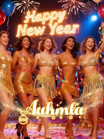 Aukmla Women Christmas Sequin Fringe Skirt Balls Tassel Hip Scarfs Dance Costume Xmas Santa New Year Skirts Wrap in Kuwait