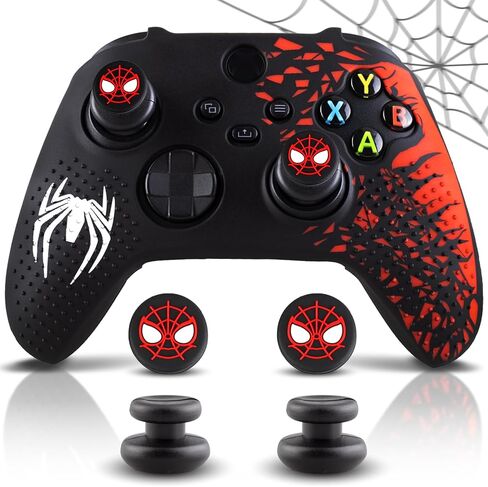 Anti-Slip Controller Skin Kit, with 2 Thumb Grip Cover & 2 Elevated Base, Silicone Controller Case with Textured Grip for Xbox Series S/X in Saudi Arabia