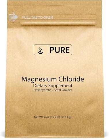Pure Original Ingredients Magnesium Chloride (1 lb), Eco-Friendly Packaging, Crystal Powder, Magnesium Supplement in Kuwait