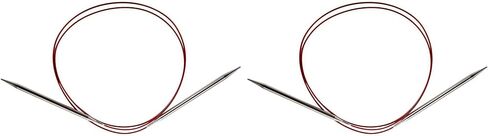 ChiaoGoo Circular Knitting Needle, Silver, Red, Size-US-0(2mm) in Saudi Arabia