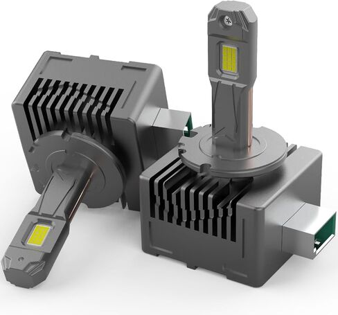 D3S D3R D3C D8S LED Bulbs 110W 30000Lm Super Bright 6500K Cool White Built-in Fan and 2 Thermally Conductive Copper Tubes Plug and Play Fog Lamp 2pcs in Kuwait