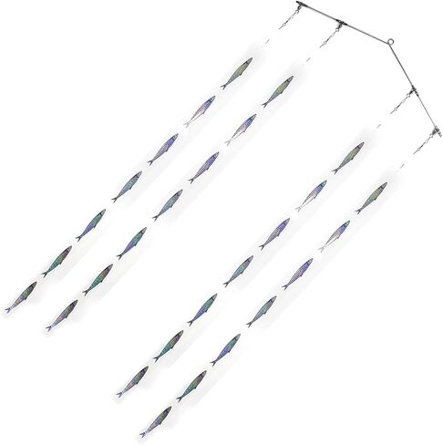 شرائح دعابة مزورة ، دعابة تجريبية لصيد الأسماك ، شريط شريط Sardin 4/6 مع 7 سمكة السردين لكل منهما in Kuwait